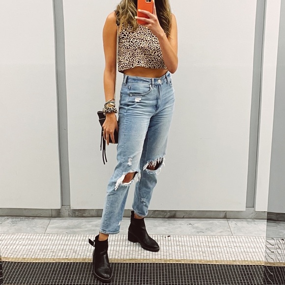 Urban Outfitters Animal print crop top - Picture 3 of 4